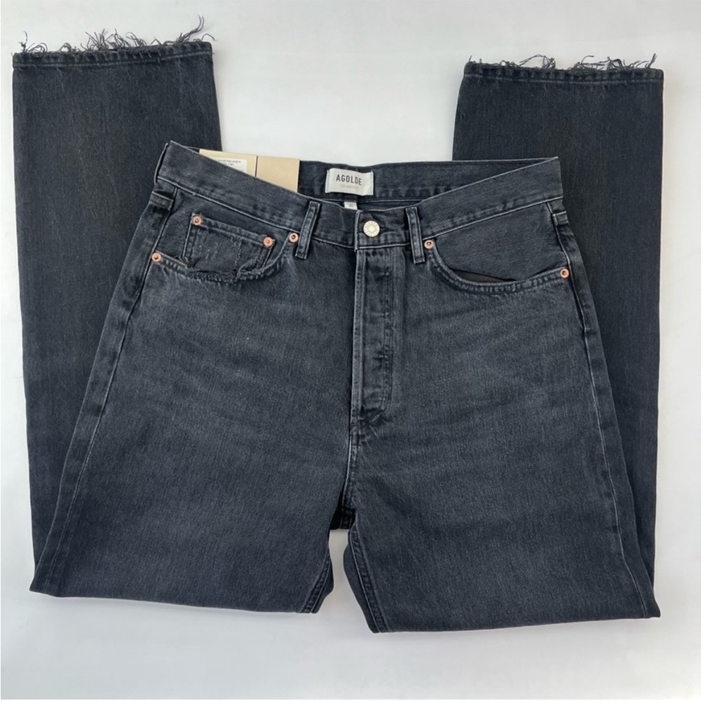 AGOLDE Black Straight Leg Jeans - Picture 2 of 5